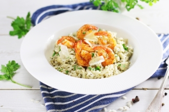 Italské risotto s krevetami