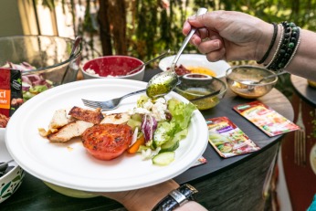 Krůtí steak se slaninovou příchutí